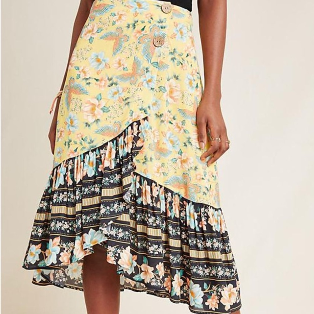 Farm Rio for Anthropologie wrap skirt excellent condition worn once